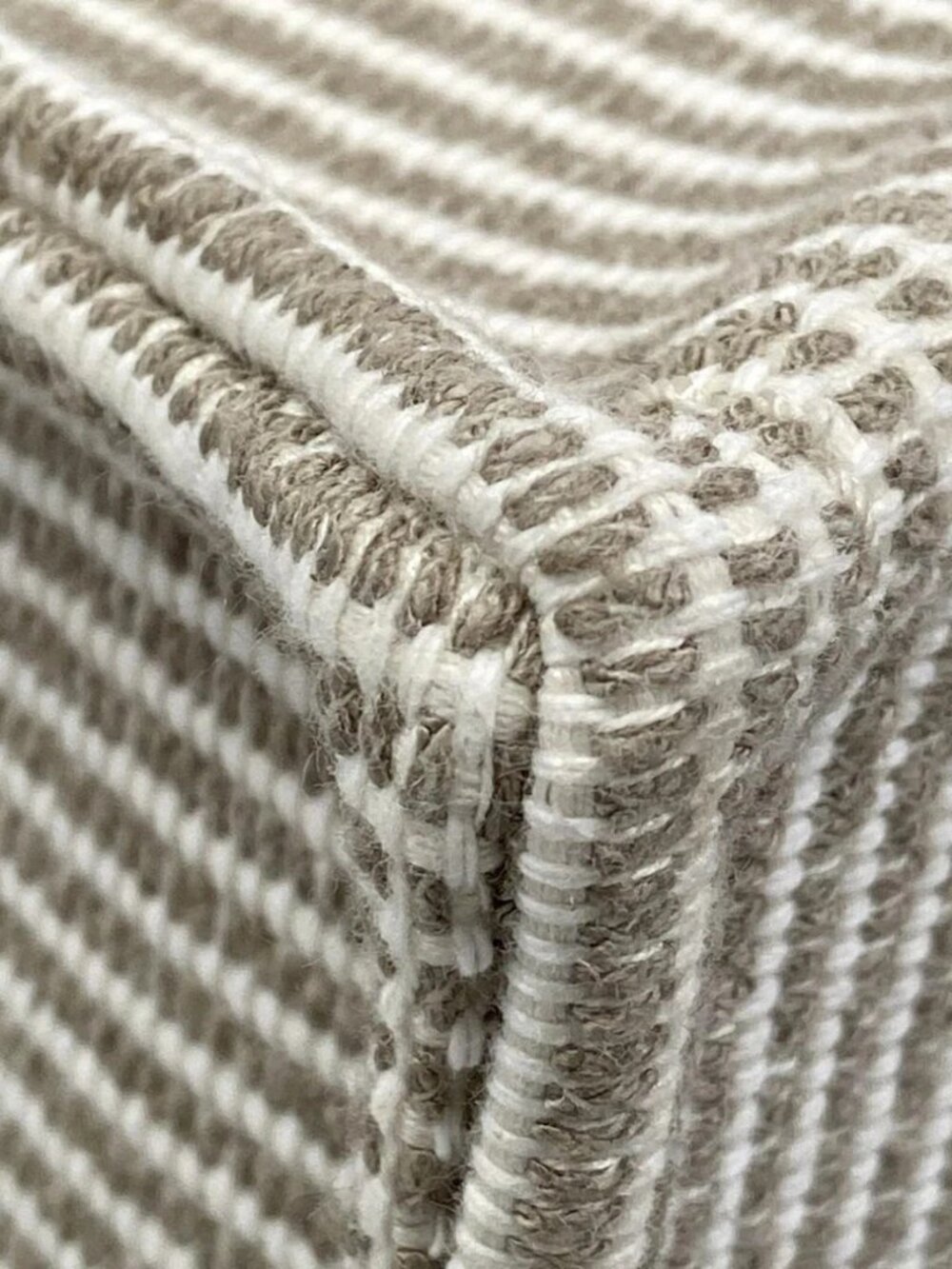 CELINE Small Hippopotamus 199162FEE.02BG White Gray Brown Textile Calf Skin - Picture 3 of 15